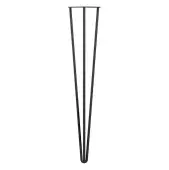 KLHP3710MB/4 Rothley 710mm 3 Pin Hairpin Leg - Matt Black (Set of 4)