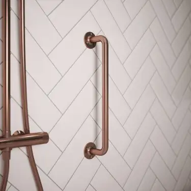 Click Here To Enlarge This Photo Of J402BAC Rothley 457mm x 25mm Grab Rail Antique Copper (SS)