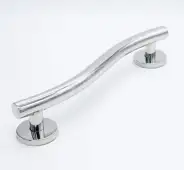 J435FSM Rothley 305mm x 32mm Curled Grab Rail - Polished Stainless Steel