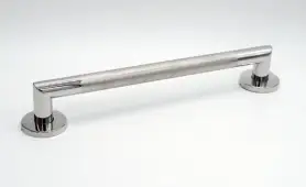 J441FSM Rothley 305mm x 32mm Knurle Grab Rail - Polished Stainless Steel