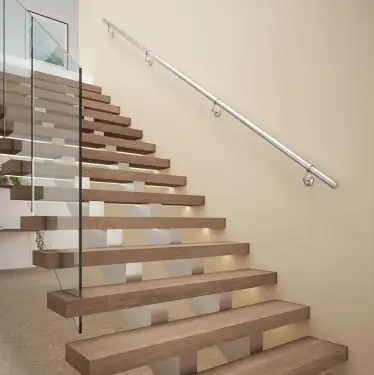 Click Here To Enlarge This Photo Of KBS3600B Rothley Stainless Steel 'Baroque' Handrail Kit (3 x 1.2mtr) Brushed Finish (Internal/External)