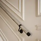 KDMB3600 Rothley Wooden 'Baroque' Handrail Kit (3 x 1.2mtr) Drift Wood with Matt Black Fittings (Internal Only)