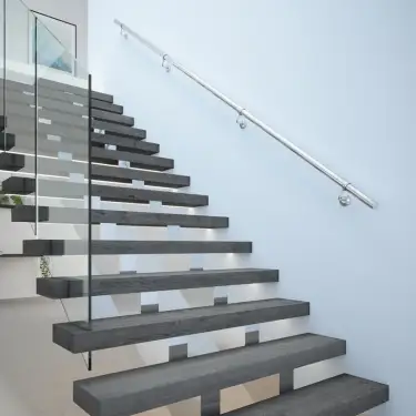 Click Here To Enlarge This Photo Of KPS3600B Rothley Stainless Steel 'Baroque' Handrail Kit (3 x 1.2mtr) Polished Stainless Steel (Internal/External)