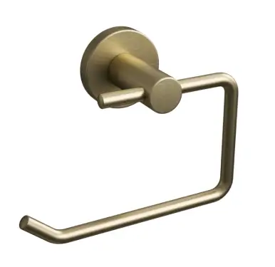 Click Here To Enlarge This Photo Of BTR20BR Rothley Round Toilet Roll Holder Satin Brass
