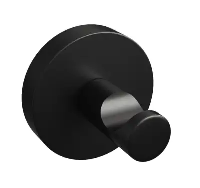 Click Here To Enlarge This Photo Of BTR30MB Rothley Round Robe Hook Matt Black