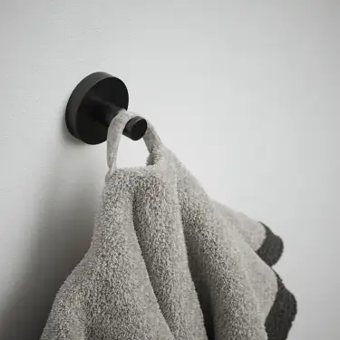 Click Here To Enlarge This Photo Of BTR30MB Rothley Round Robe Hook Matt Black