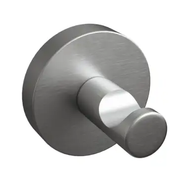 Click Here To Enlarge This Photo Of BTR30SB Rothley Round Robe Hook Brushed Silver