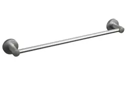 BTR40SB Rothley Round Towel Rail 450mm Brushed Silver
