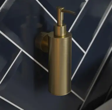 Click Here To Enlarge This Photo Of BTR50BR Rothley Round Soap Dispenser 180ml Satin Brass