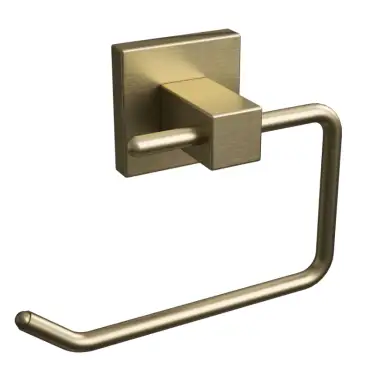 Click Here To Enlarge This Photo Of BTS20BR Rothley Square Toilet Roll Holder Satin Brass