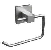 BTS20SB Rothley Square Toilet Roll Holder Brushed Silver
