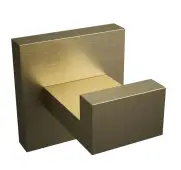 BTS30BR Rothley Square Robe Hook Satin Brass