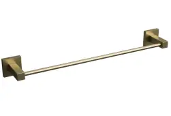 BTS40BR Rothley Square Towel Rail 450mm Satin Brass