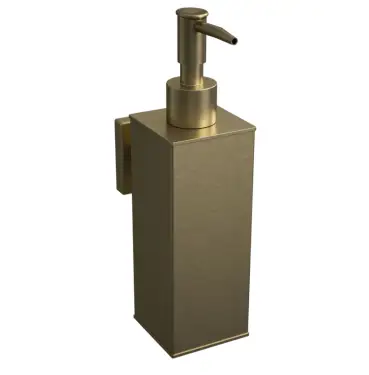 Click Here To Enlarge This Photo Of BTS50BR Rothley Square Soap Dispenser 180ml Satin Brass