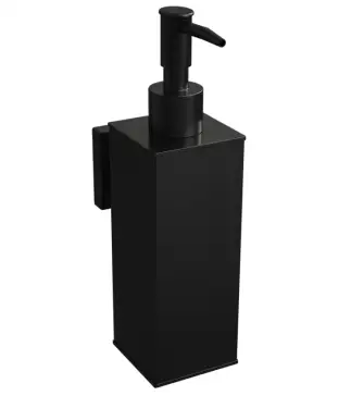 Click Here To Enlarge This Photo Of BTS50MB Rothley Square Soap Dispenser 180ml Matt Black