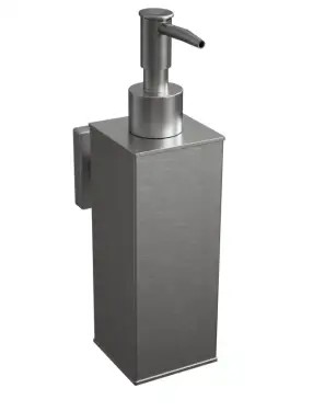 Click Here To Enlarge This Photo Of BTS50SB Rothley Square Soap Dispenser 180ml Brushed Silver