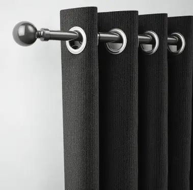 Click Here To Enlarge This Photo Of CELGMSOGM Rothley Extendable Curtain Pole Kit 1650-3000mm Gun Metal with Orb