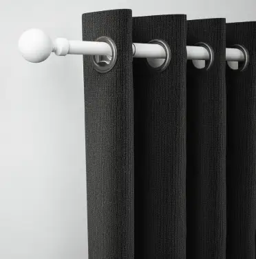 Click Here To Enlarge This Photo Of CELMWSOMW Rothley Extendable Curtain Pole Kit 1650-3000mm Matt White with Orb