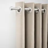 CEMBSSFBS Rothley Extendable Curtain Pole Kit 1250-2160mm Brushed Stainless with Stud