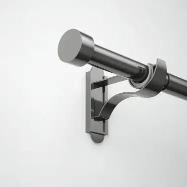 Click Here To Enlarge This Photo Of CEMGMSFGM Rothley Extendable Curtain Pole Kit 1250-2160mm Gun Metal with Stud