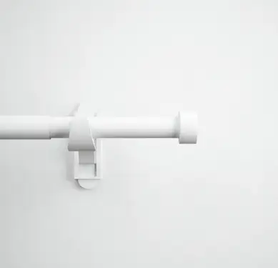 Click Here To Enlarge This Photo Of CEMMWSFMW Rothley Extendable Curtain Pole Kit 1250-2160mm Matt White with Stud