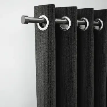 Click Here To Enlarge This Photo Of CESGMSFGM Rothley Extendable Curtain Pole Kit 710-1200mm Gun Metal with Stud