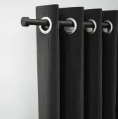 CESMBSFMB Rothley Extendable Curtain Pole Kit 710-1200mm Matt Black with Stud
