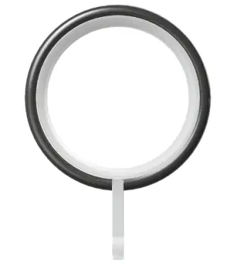 Click Here To Enlarge This Photo Of CRINGGM Rothley Curtain Rings (Box of 10) Gun Metal