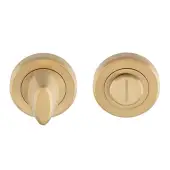 SZM004SB - Carlisle Brass Serozzetta ThumbTurn & Release on Rose - Satin Brass-50mm Dia. Rose-Boxed Satin Brass