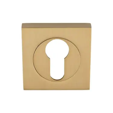 Click Here To Enlarge This Photo Of SZM001SQSB - Carlisle Brass Serozzetta Square Euro Profile Escutcheon Satin Brass