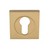 SZM001SQSB - Carlisle Brass Serozzetta Square Euro Profile Escutcheon Satin Brass
