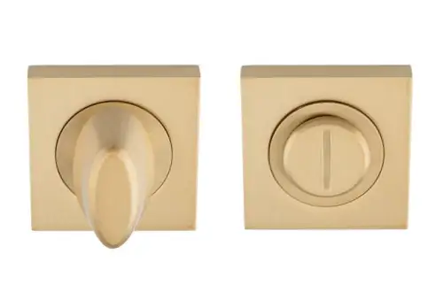 Click Here To Enlarge This Photo Of SZM004SQSB - Carlisle Brass Serozzetta Square ThumbTurn & Release-Satin Brass-51mm x 51mm Satin Brass
