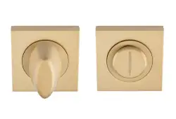 SZM004SQSB - Carlisle Brass Serozzetta Square ThumbTurn & Release-Satin Brass-51mm x 51mm Satin Brass
