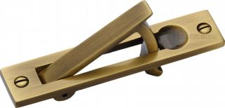 C1165-AT Heritage Brass Pocket Door Edge Pull Antique Brass Finish