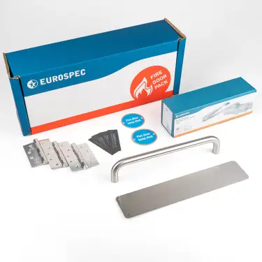 Click Here To Enlarge This Photo Of FDPR2 - Carlisle Brass Eurospec FD30 Residential Fire Door Pack - Push/Pull