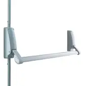 BRITON 376.SE Single Door Push Bar Vertical Panic Bolt - Silver