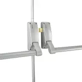 BRITON 377.SE Double Rebated Door Push Bar Panic Exit Set - Silver
