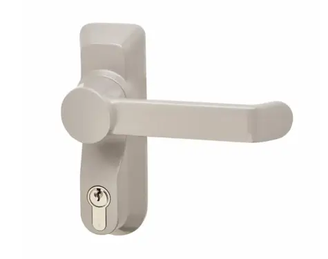 Click Here To Enlarge This Photo Of BRITON 1413.LE.SE Lever Operated Outside Access Device - Silver