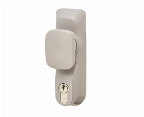 Click Here To Enlarge This Photo Of BRITON 1413.KE.SE Knob Operated Outside Access Device - Silver