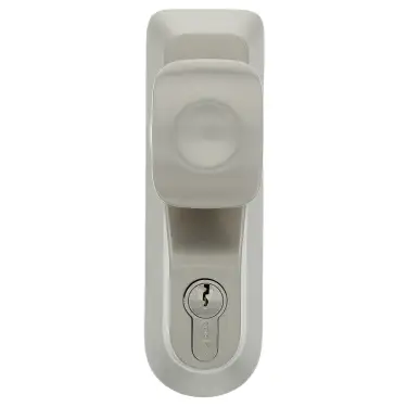 Click Here To Enlarge This Photo Of BRITON 1413.KE.SE Knob Operated Outside Access Device - Silver