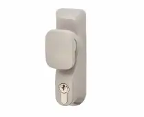 BRITON 1413.KE.SE Knob Operated Outside Access Device - Silver