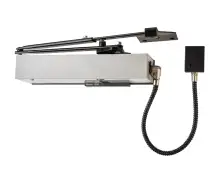 BRITON 9963/66 Fixed Power Size 3 Electromagnetic Hold Open/Free Swing Door Closer - Silver (Fig 66 - Push Side Mounted)