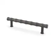 AW809B-128-DBZPVD - Alexander & Wilks Crispin Bamboo T-bar Cupboard Pull Handle - Dark Bronze - 128mm Centres