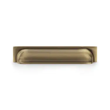 Click Here To Enlarge This Photo Of AW906AB - Alexander & Wilks Quantock Cup Pull Handle - Antique Brass - 203mm c/c