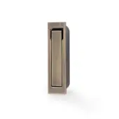 AW990AB - Alexander & Wilks - Square Sliding Door Edge Pull - Antique Brass