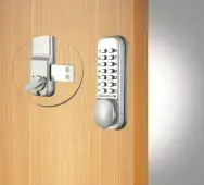 Codelocks CL100 SG Light Duty Mechanical Surface Deadbolt Digital Lock - Silver