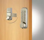 Codelocks CL200 SS Light Duty Mechanical Surface Deadbolt Digital Lock - Stainless Steel