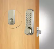 Codelocks CL210 SS Light Duty Mechanical Mortice Deadbolt Digital Lock - Stainless Steel