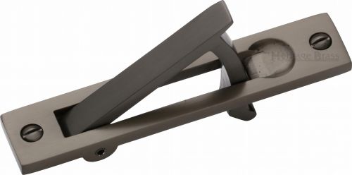 Click Here To Enlarge This Photo Of C1165-MB Heritage Brass Pocket Door Edge Pull Matt Bronze Finish