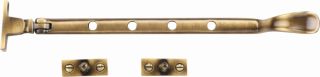 V990 10-AT Heritage Brass Casement Window Stay Spoon Pattern 10" Antique Brass Finish